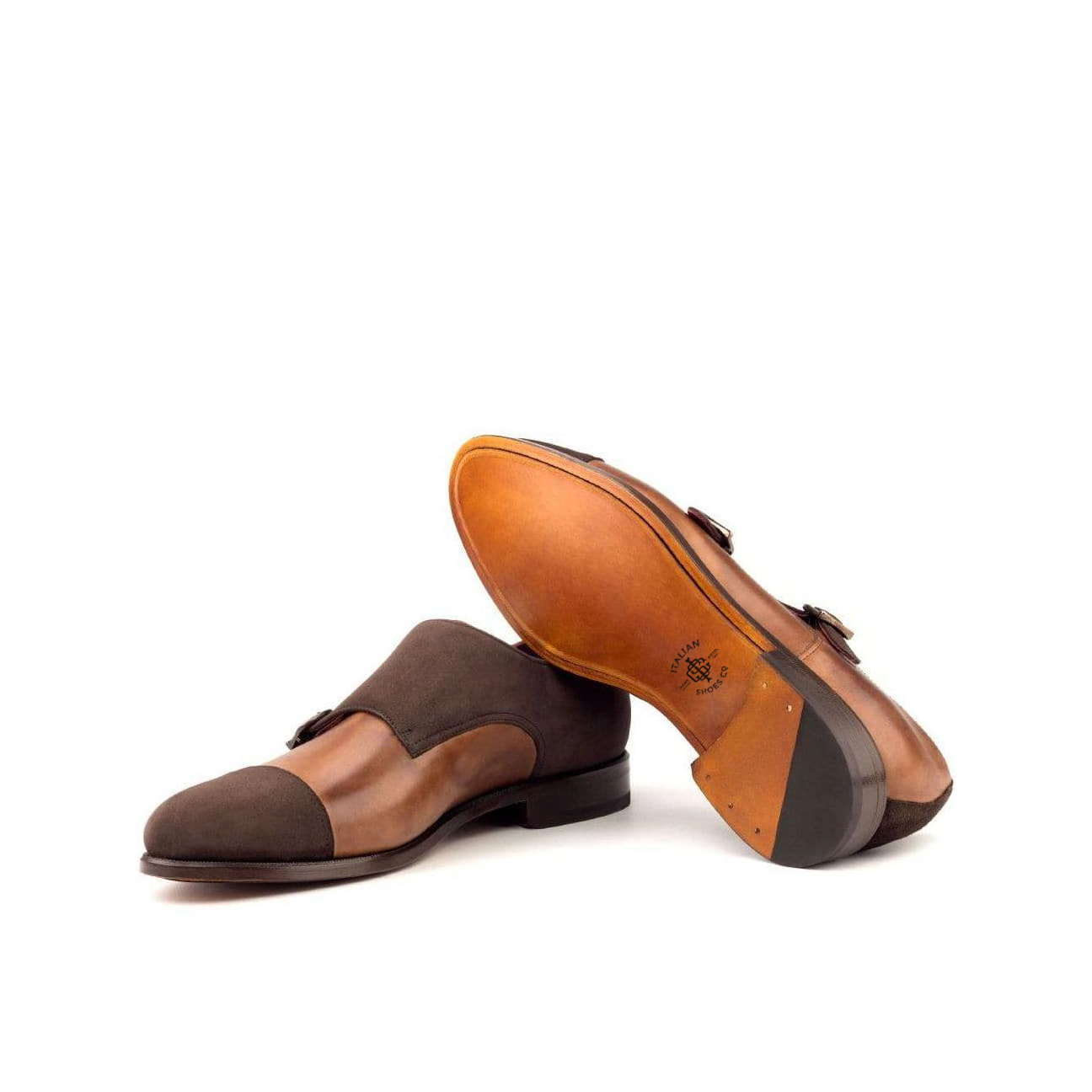 Posh Patter Double Monk Shoe Brown