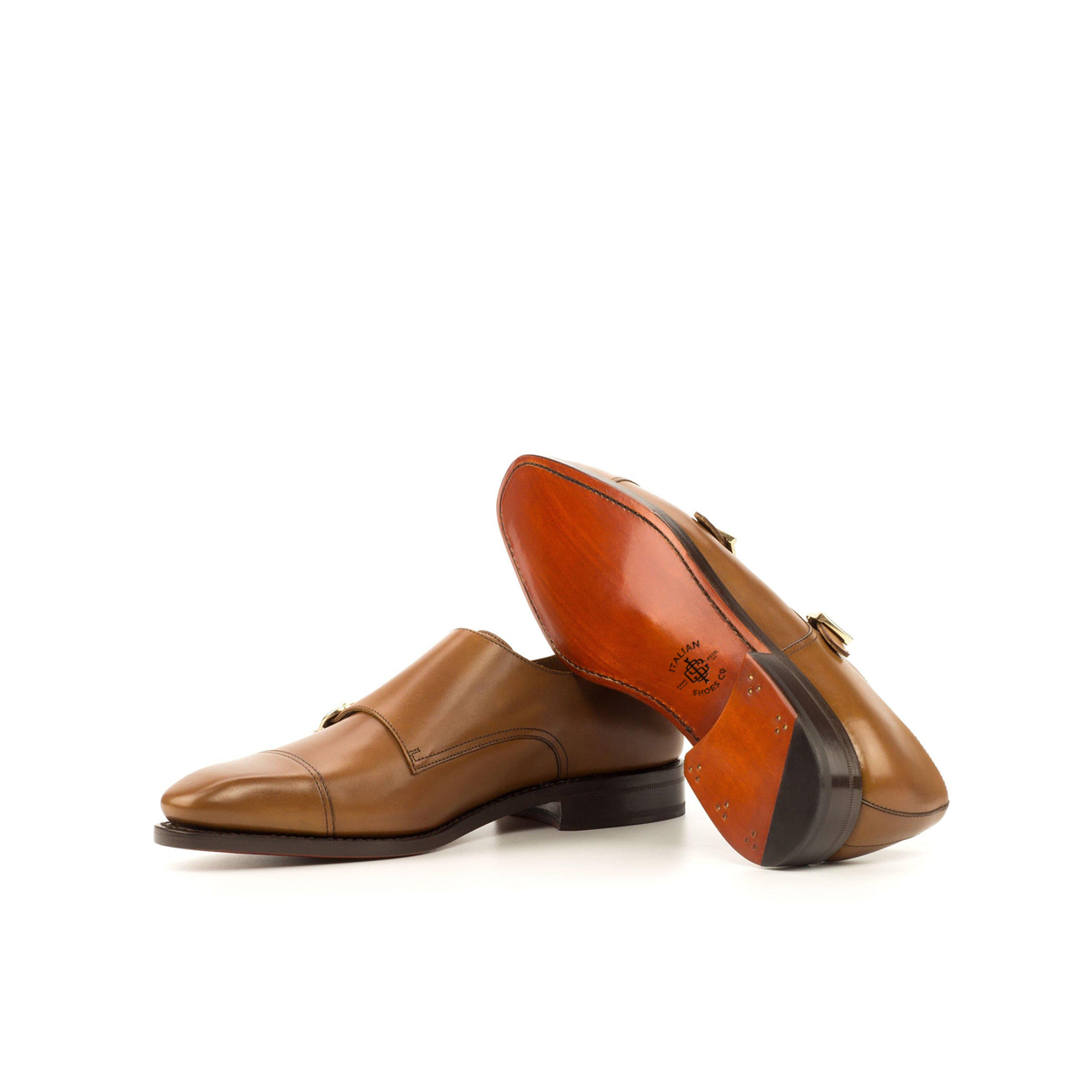 Gentleman's Gait Double Monk Shoe Brown