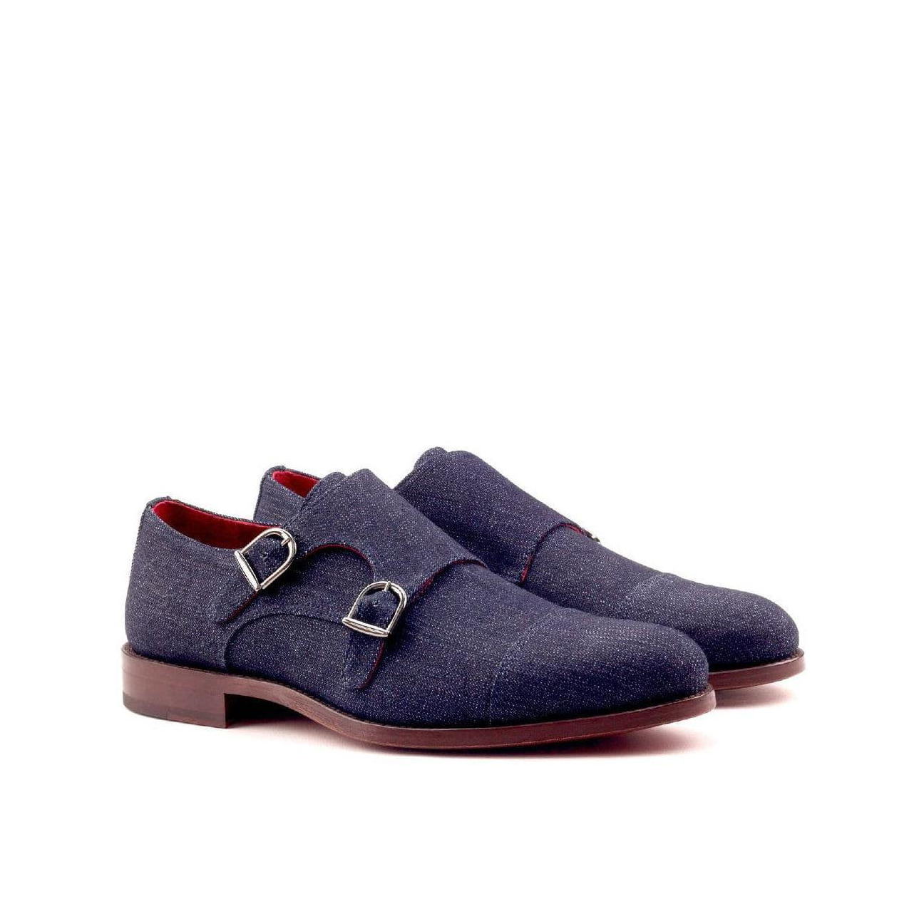 Dapper Duos Double Monk Shoe Navy