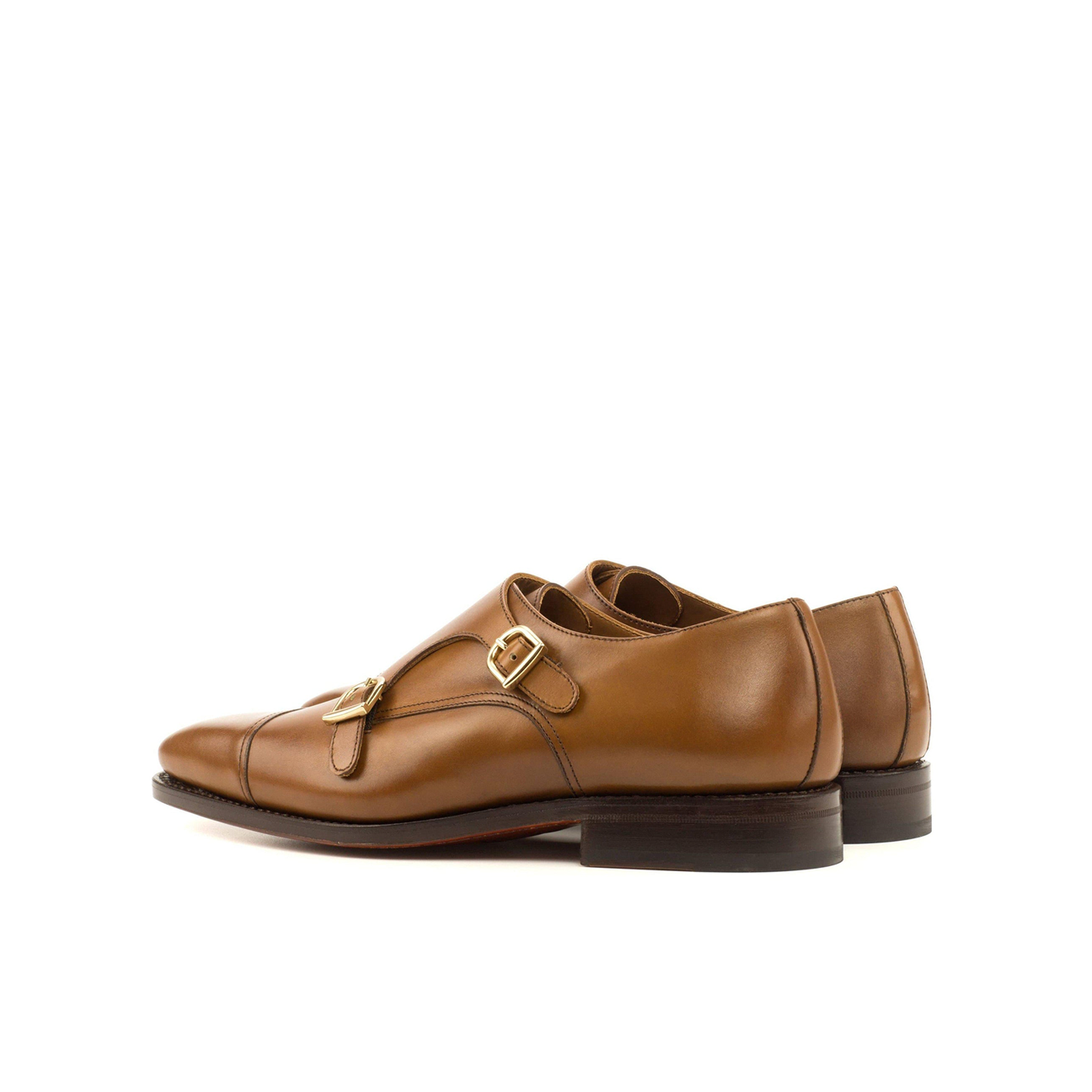 Gentleman's Gait Double Monk Shoe Brown