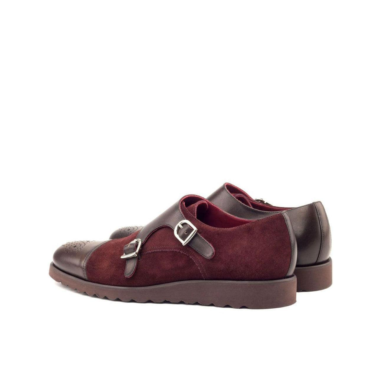 Urban Uptown Double Monk Shoes Dark Brown