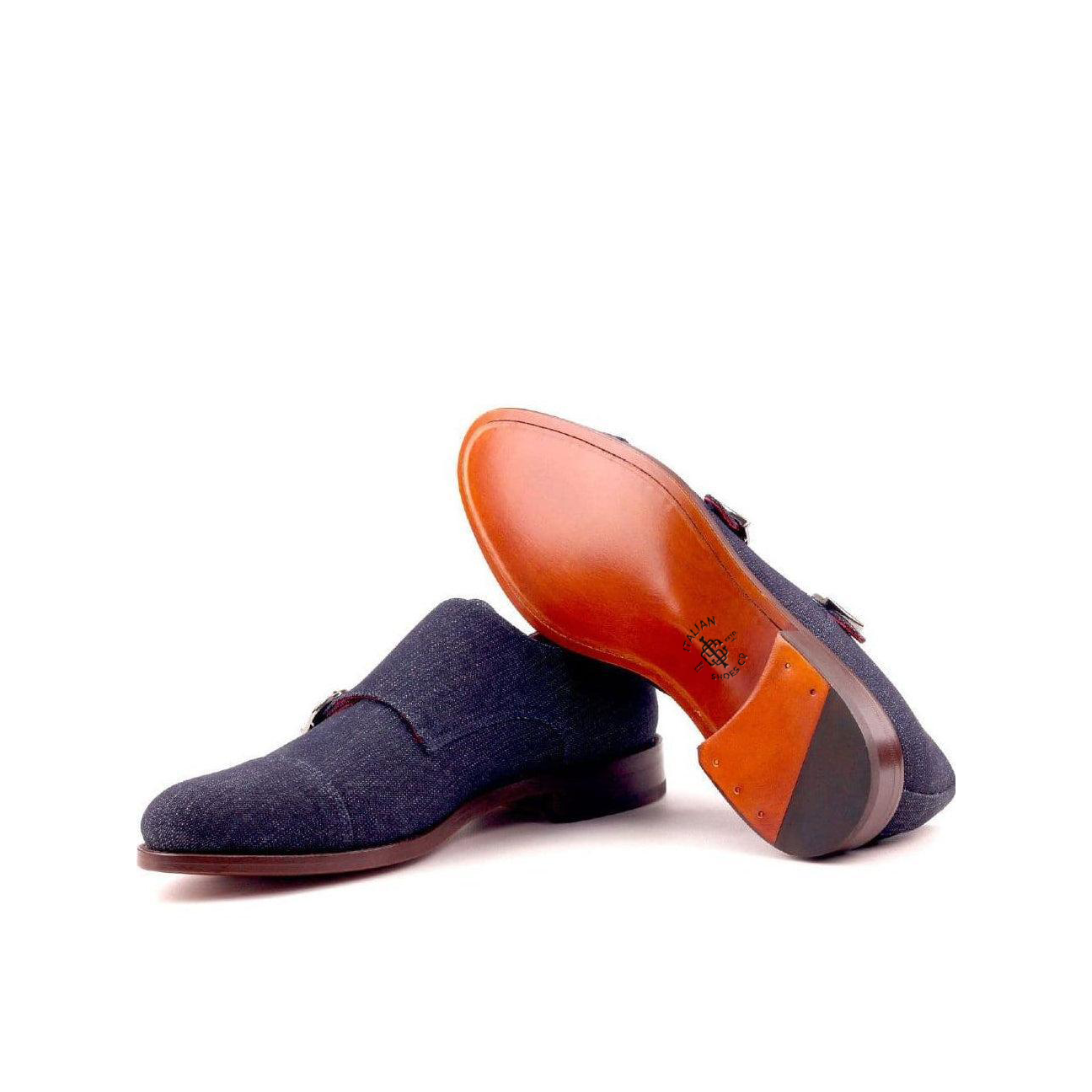 Dapper Duos Double Monk Shoe Navy