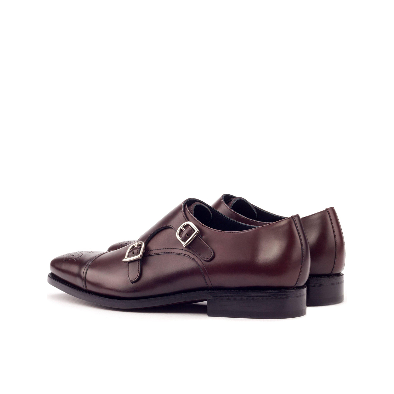 Elite Enigma Double Monk Shoe Burgundy