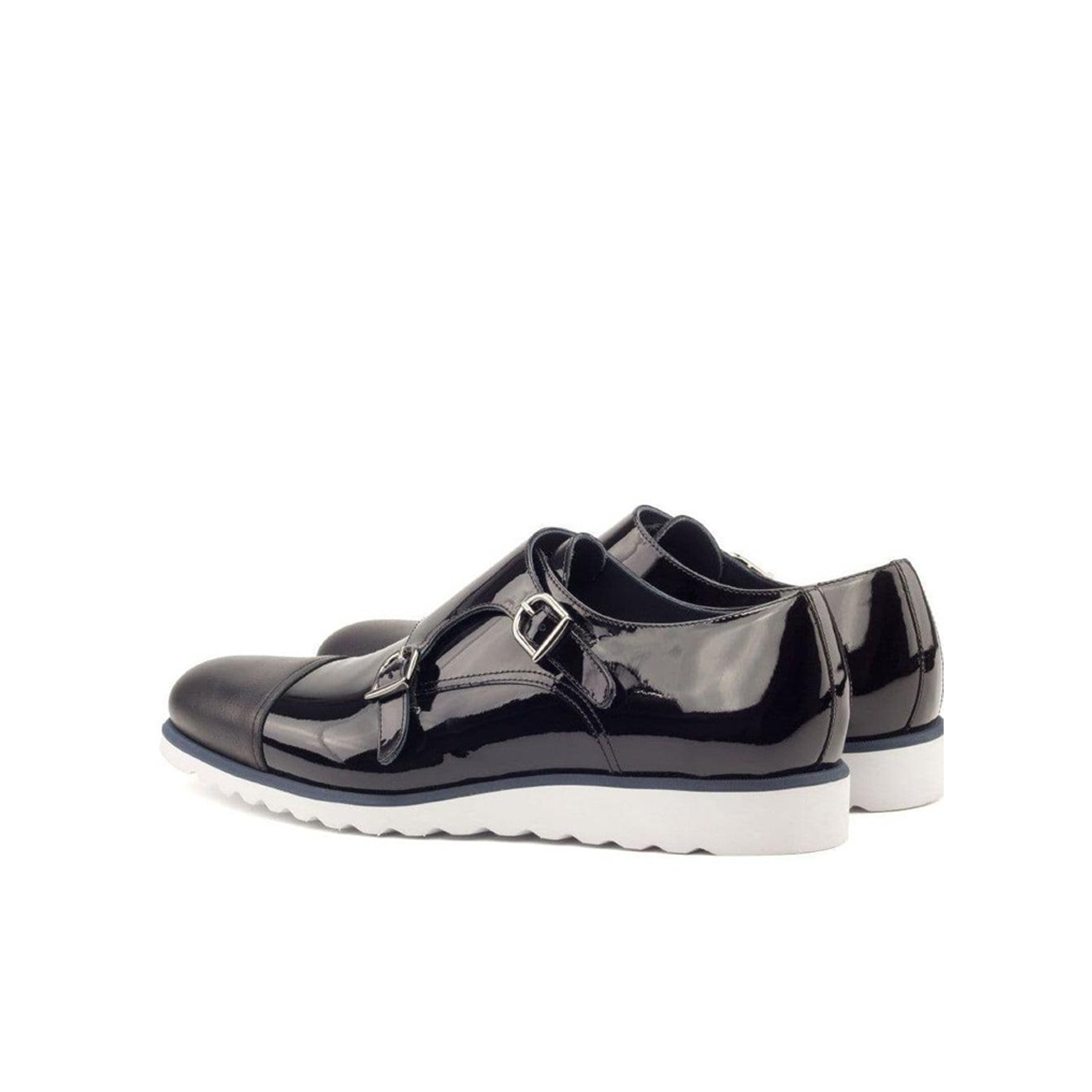 Dapper Deux Double Monk Shoe Black