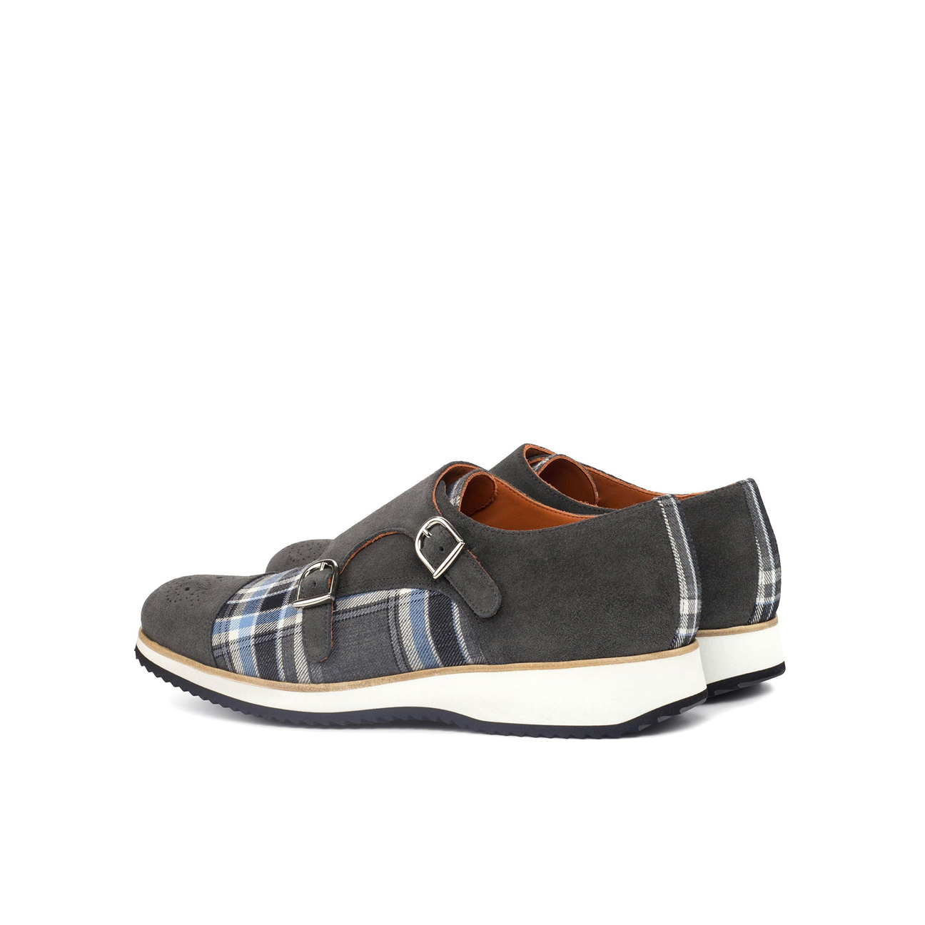 Snazzy Siblings Double Monk Shoe Grey