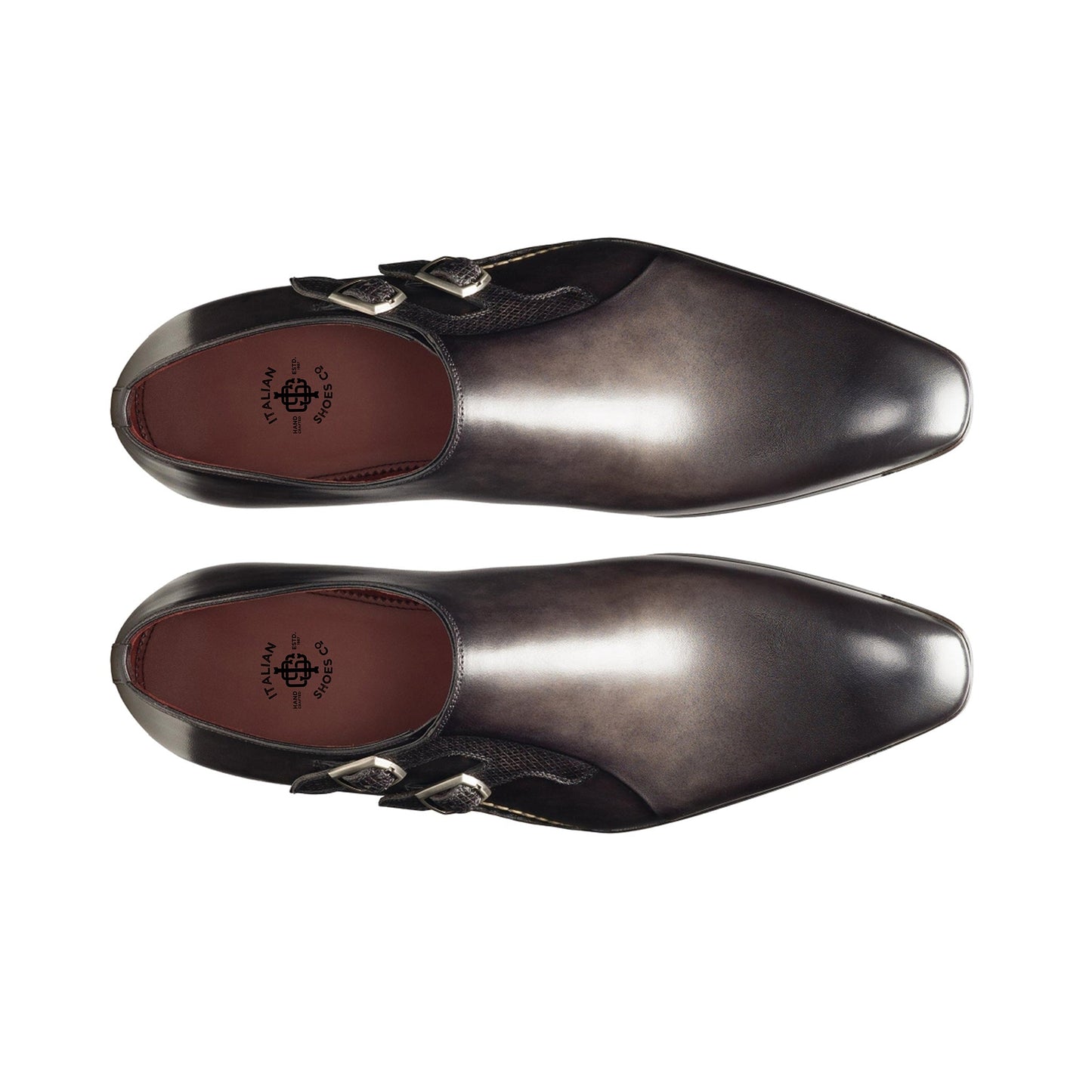 Javier Double Buckle Monkstrap Shoes