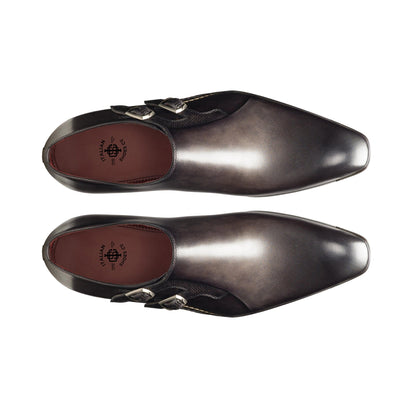 Javier Double Buckle Monkstrap Shoes