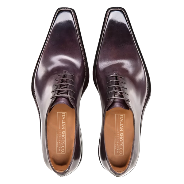Oxford Purple Leather Shoes Online India Shopping