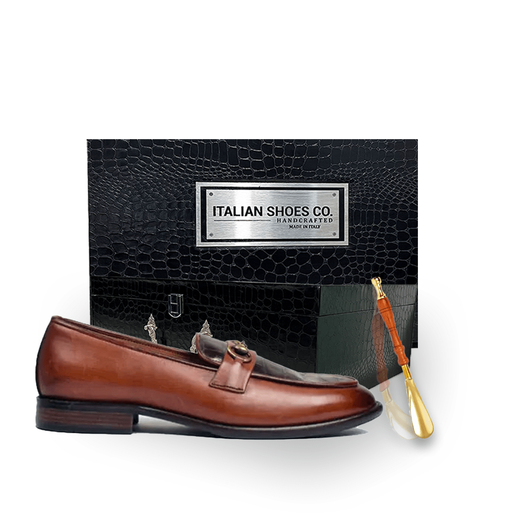 Penny Brown Leather Loafer for Men