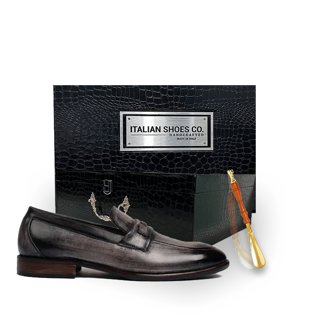 Penny Loafer Classic Shade Grey Leather