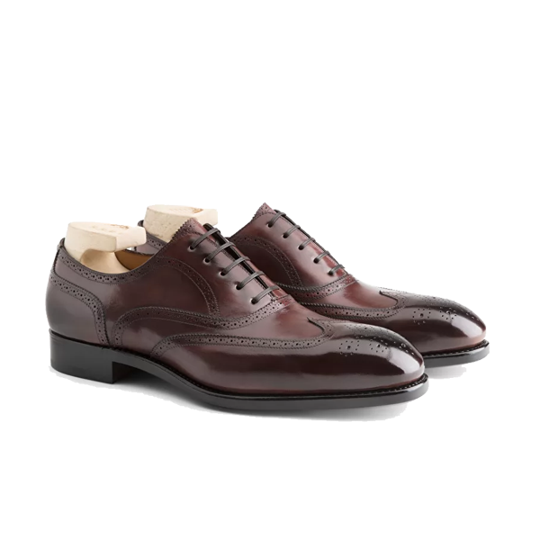 Oxford Dark Burgundy Leather Shoes