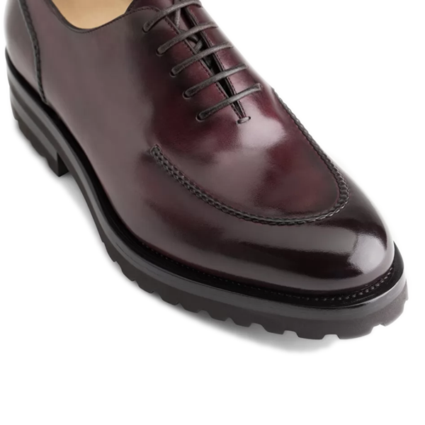Oxford Burgundy Leather Shoes For Men Online