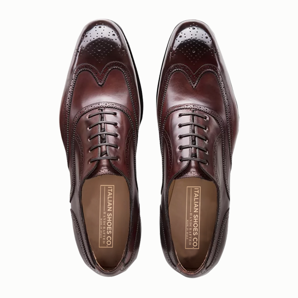 Oxford Dark Burgundy Leather Shoes
