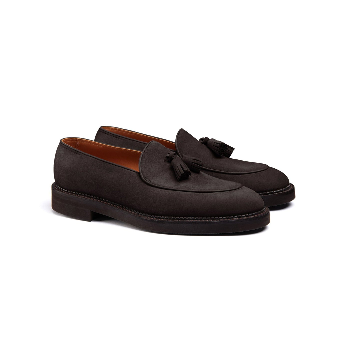 Cocoa Brown Tassel Loafers Men's