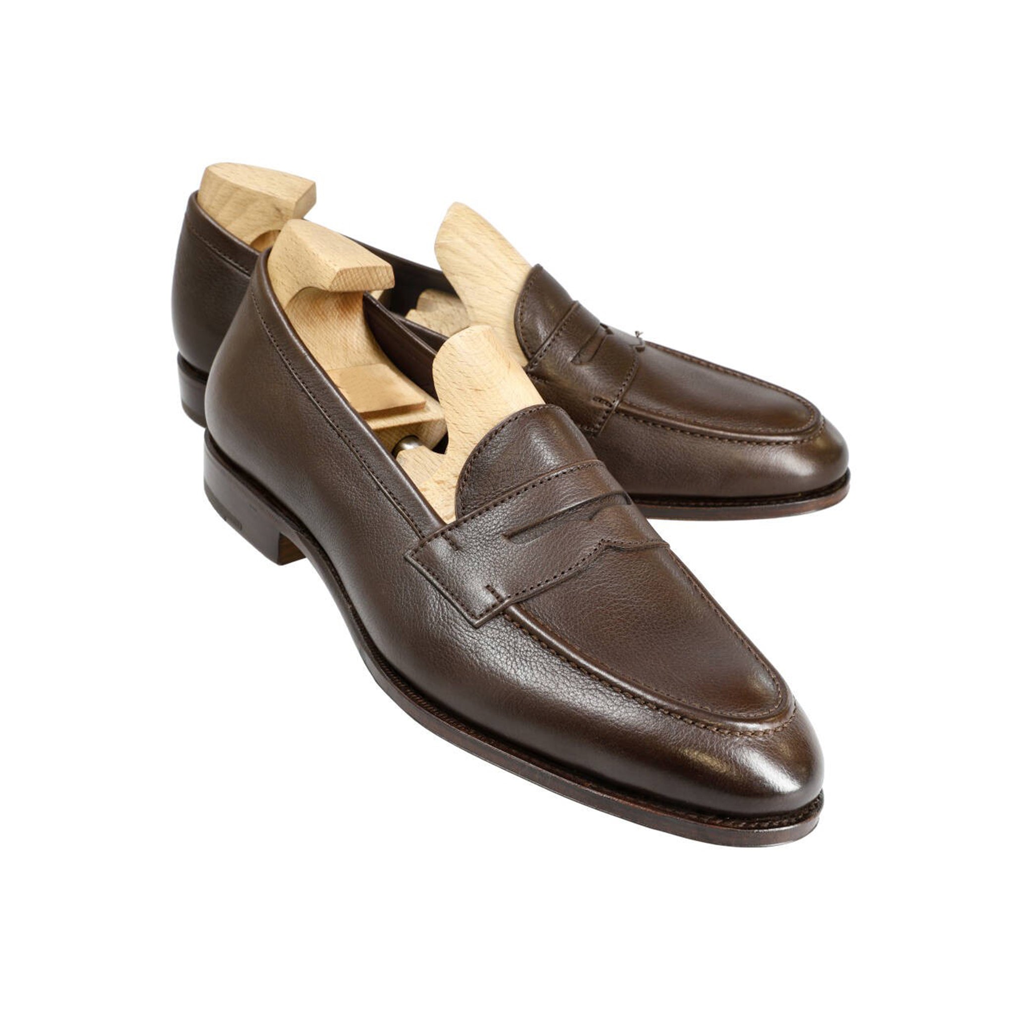 Rusticalf Cocoa Penny Loafers