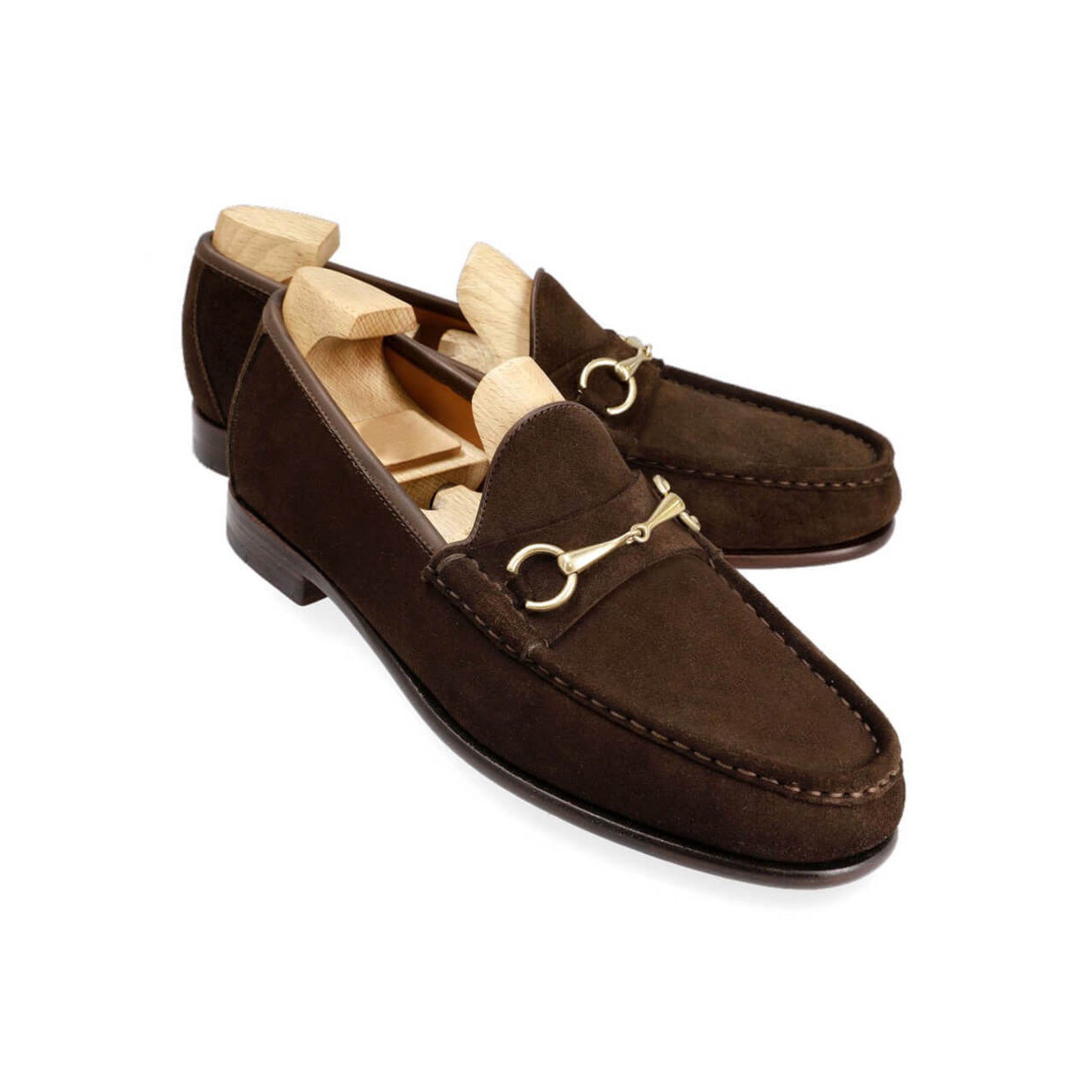 Woody Brown Leather Italian Loafers