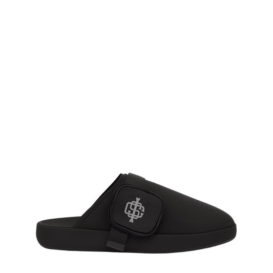 Italian Black Luxe Mule for Men's