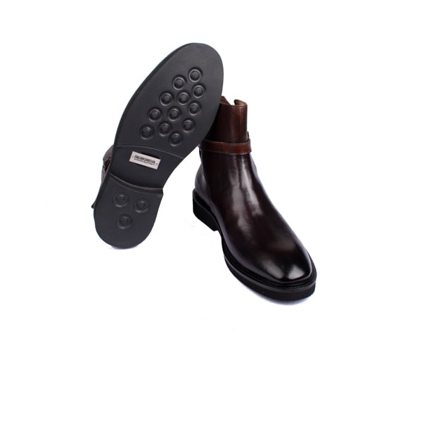 Classic Dark Brown Leather Boots | Italian boots