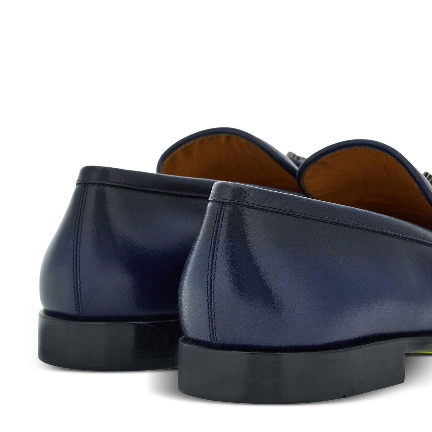Penny Plaque Leather Loafers