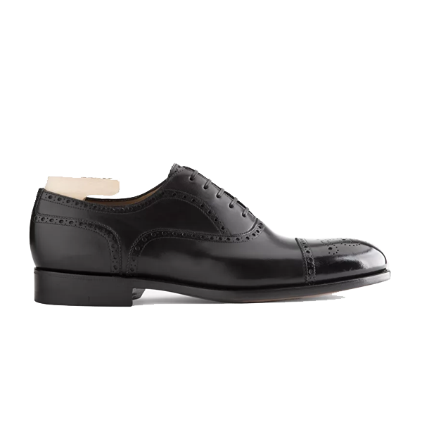 Oxford Classic Leather Black Shoes 556