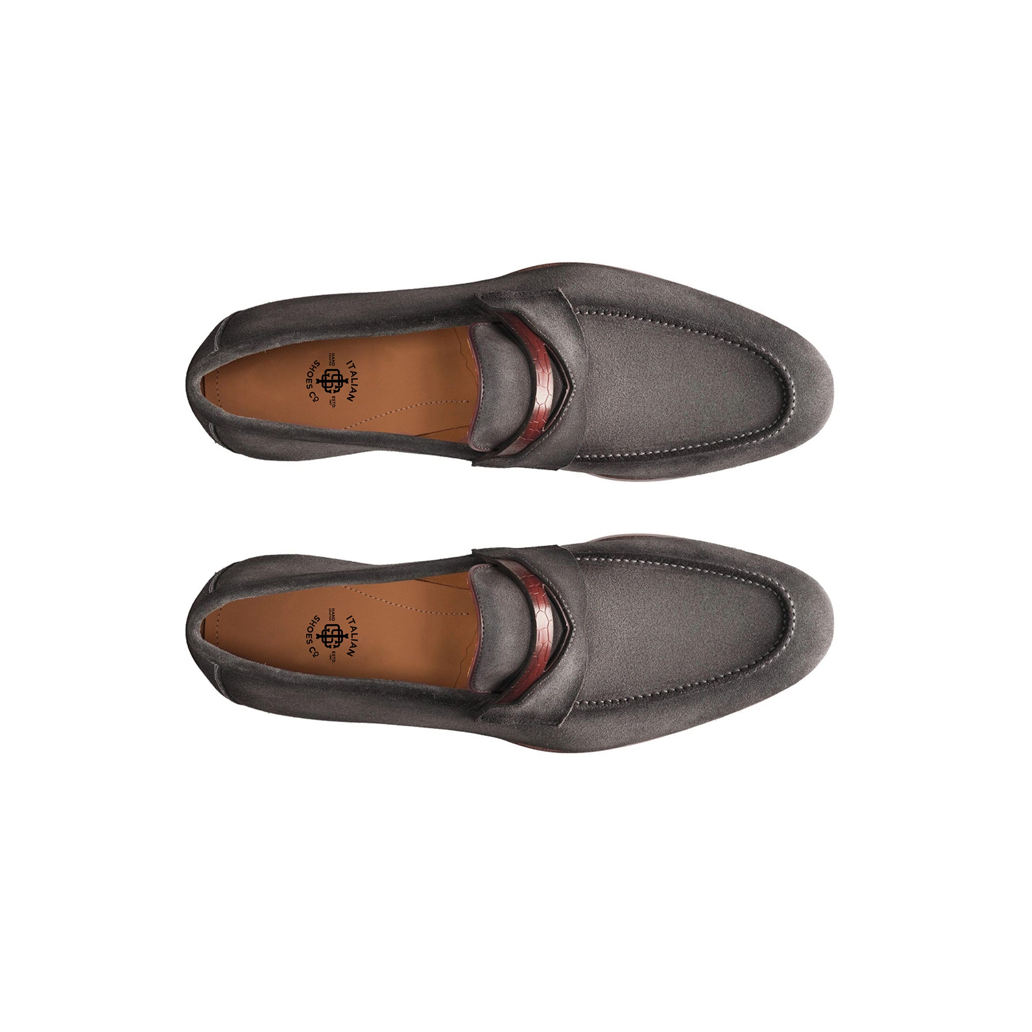 Grey  Utilizes Classic Penny Loafer