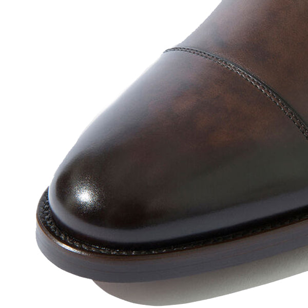 Derby Classy Brown Leather High Ankle Boots