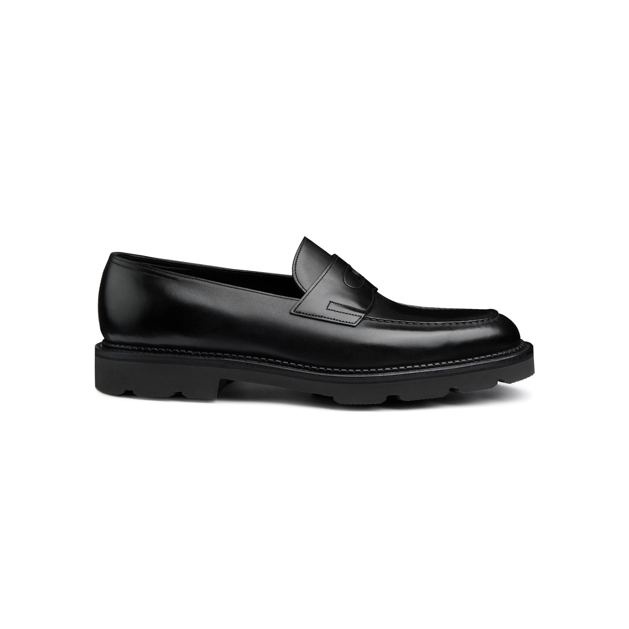 Black Celestia Slip On Chunky Loafers