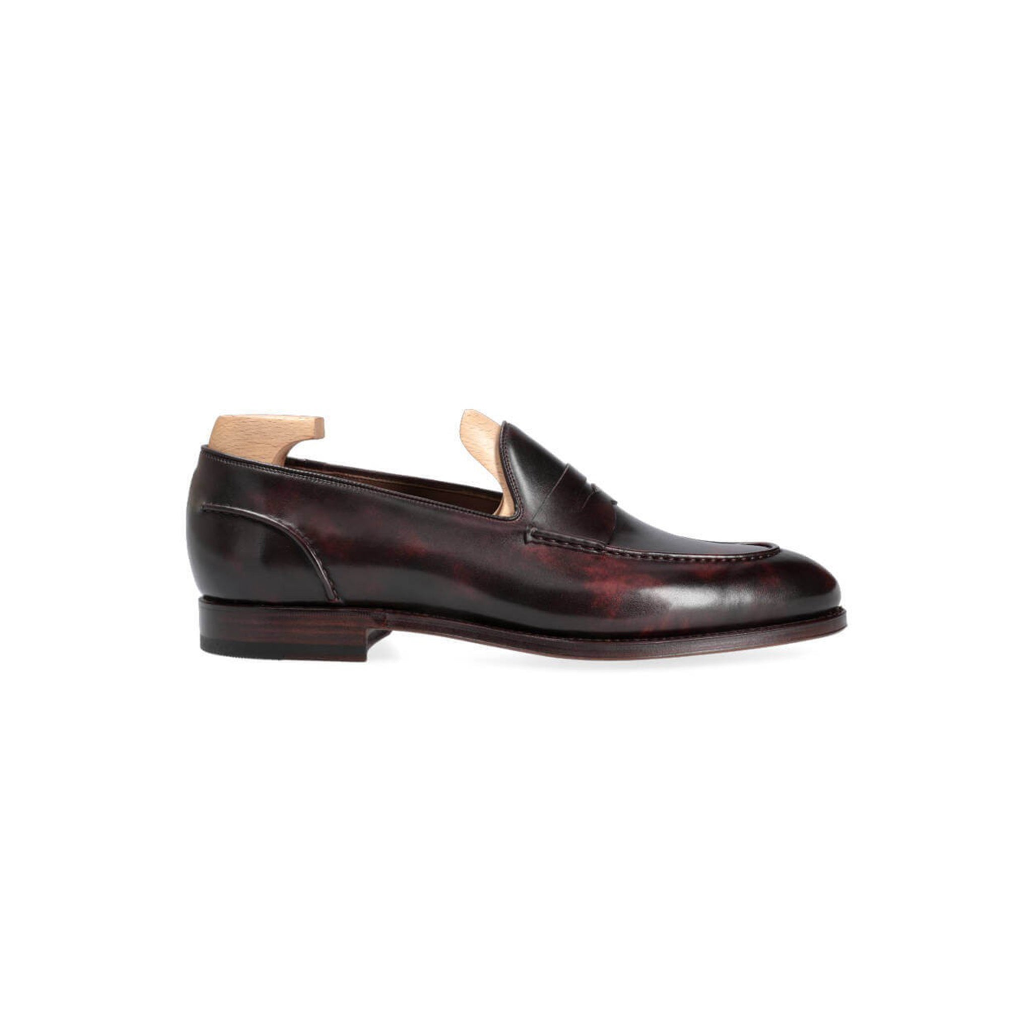Burgundy Penny Loafers for Men's