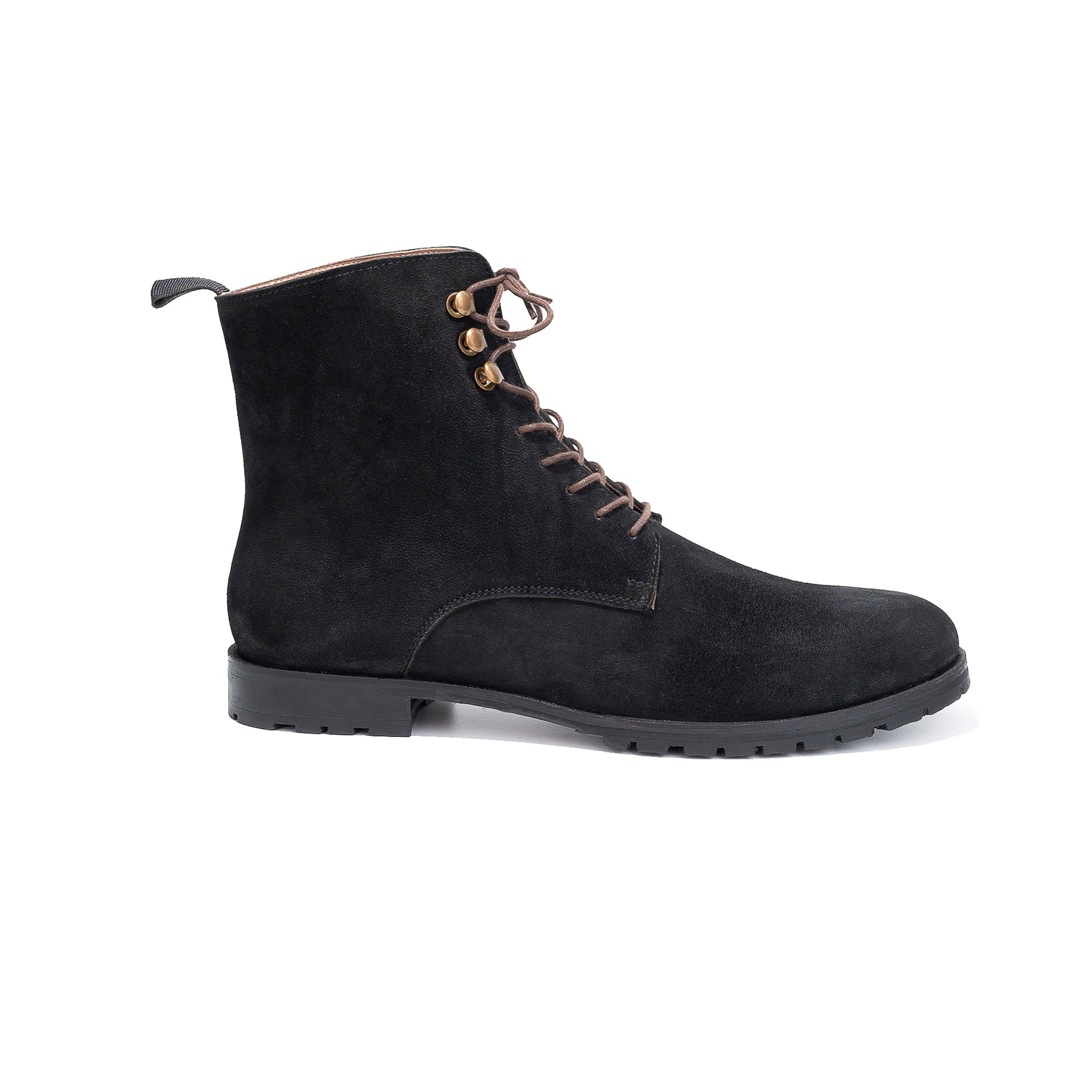 Federico Panelled Lace-Up Boots