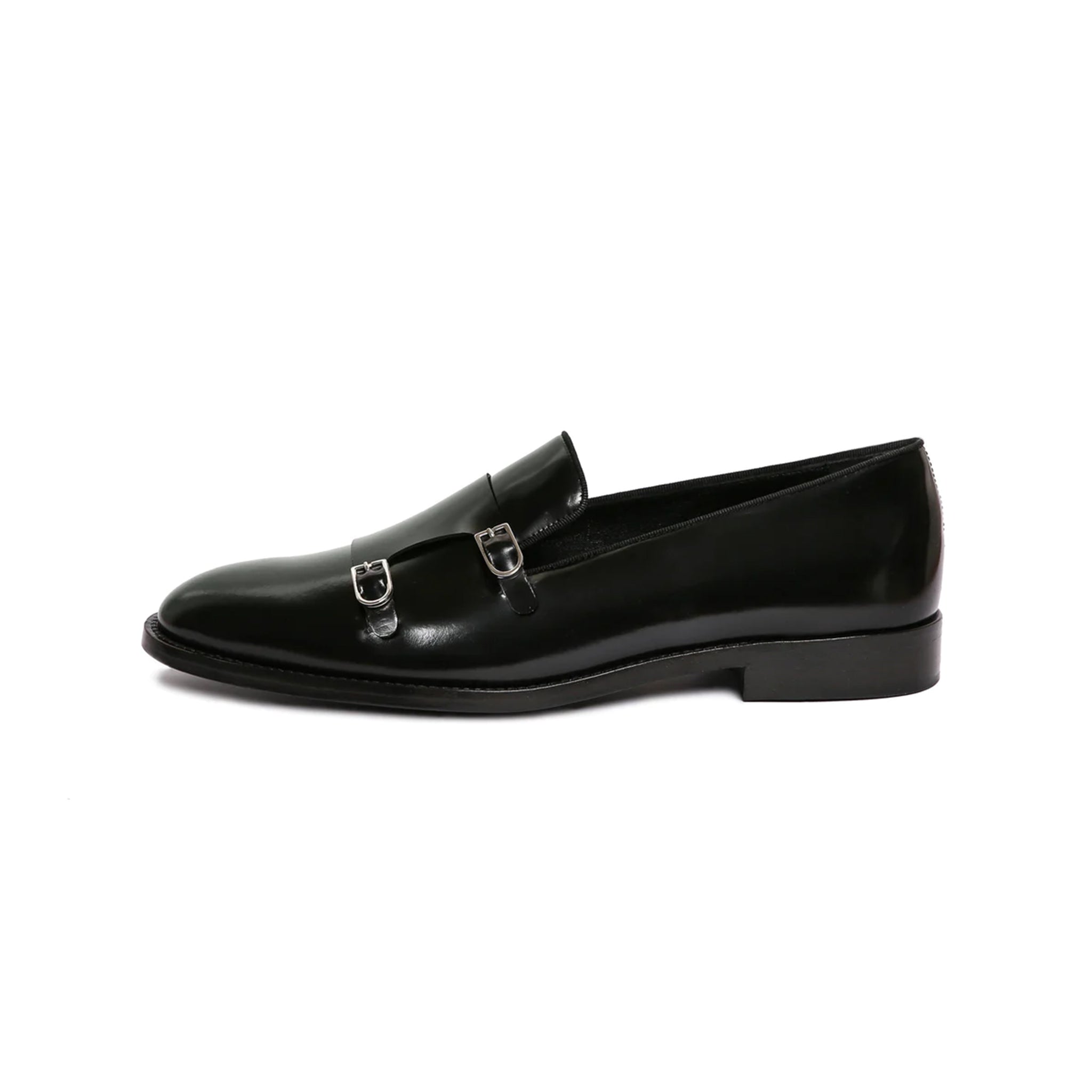 Genuine Leather Double Monk Strap Shoes