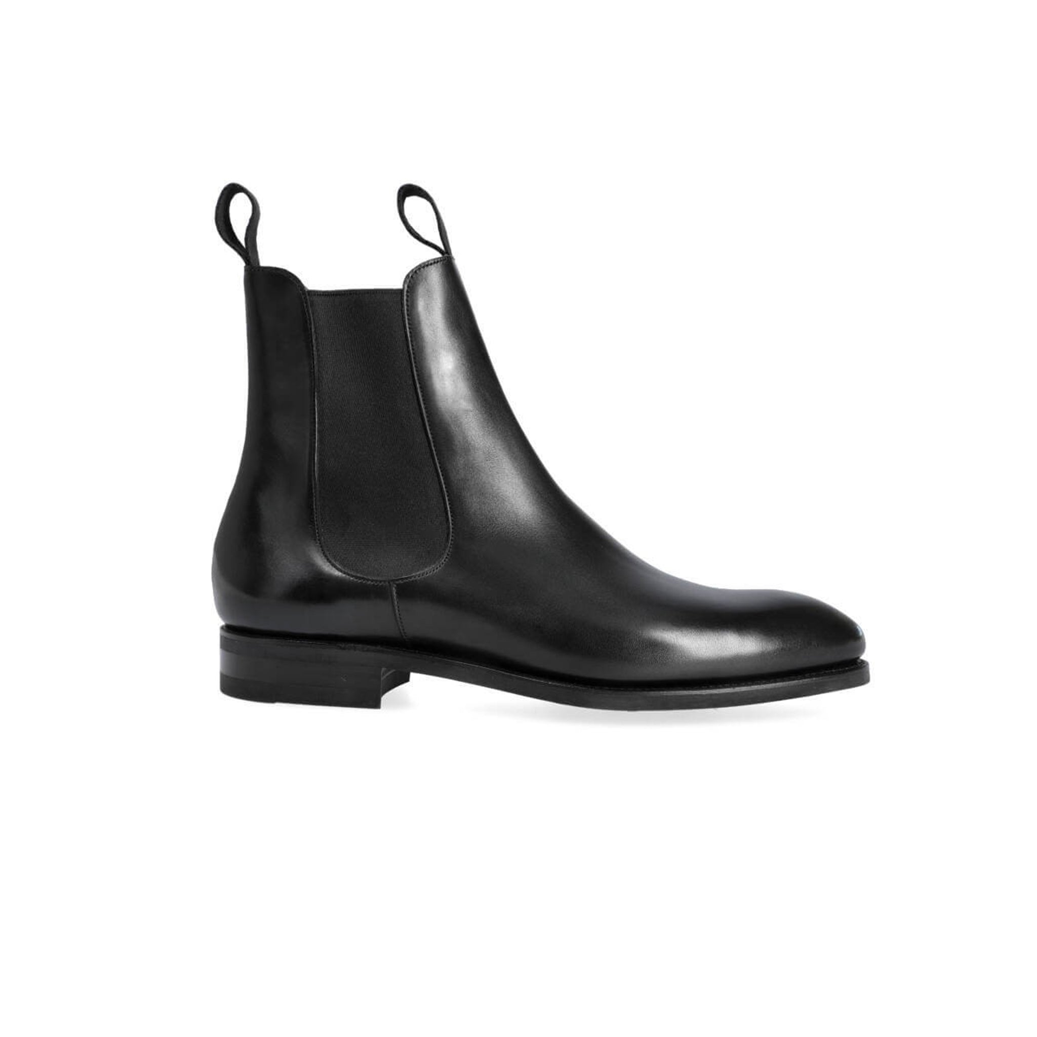 Chelsea Black Leather Boots - Italian Shoes Company
