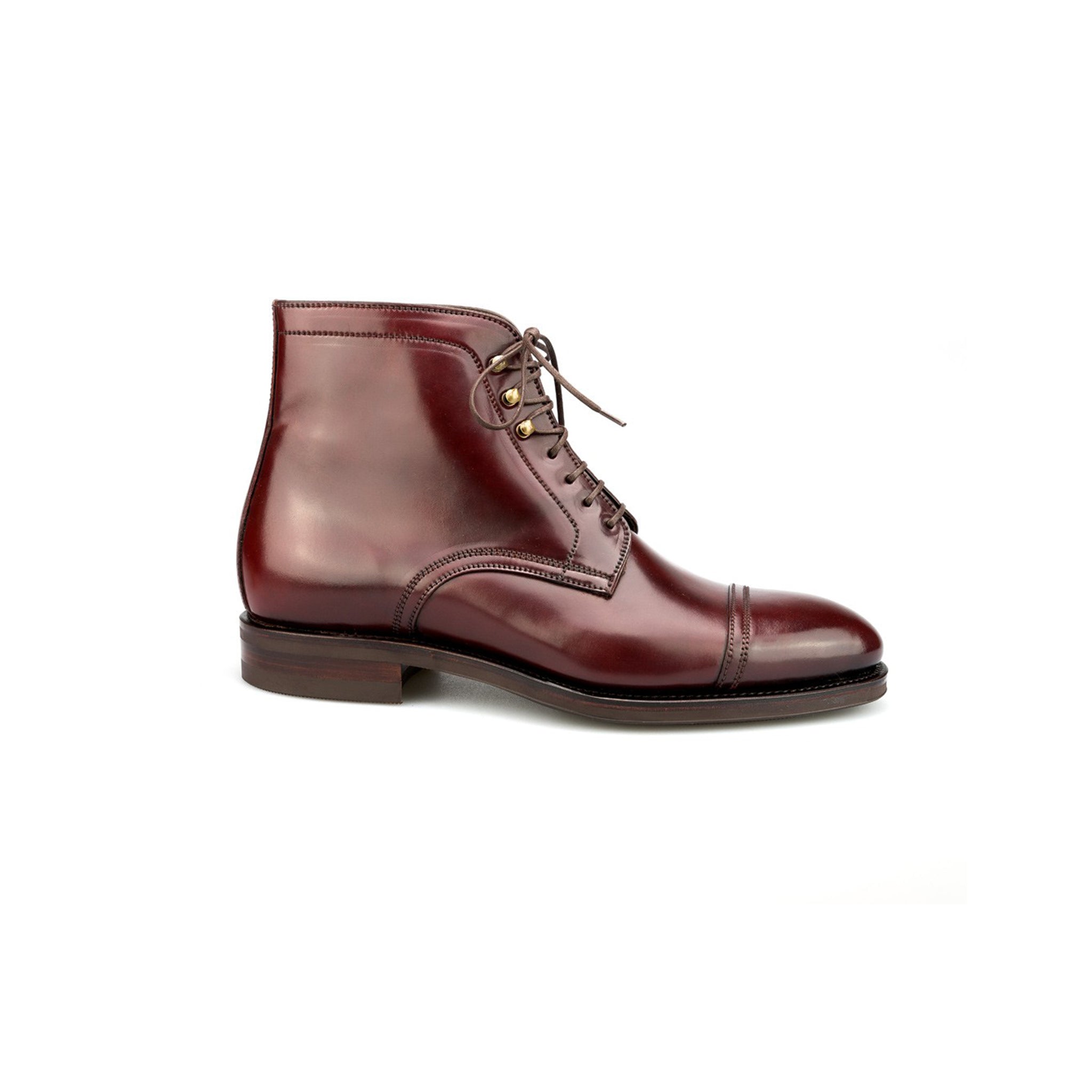 Wine Chelsea Leather Men's Boots