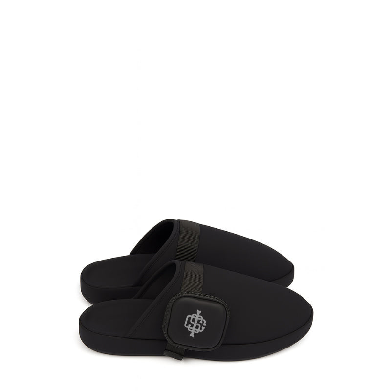 Italian Black Luxe Mule for Men's