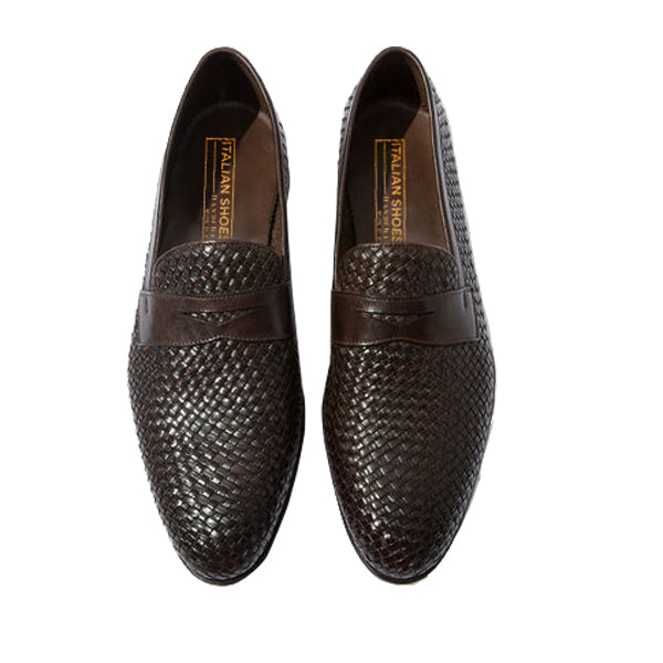 Penny Weaved Leather Loafer