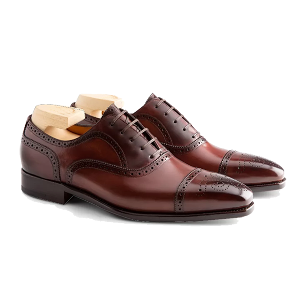 Oxford Classic Leather Dark Brown Shoes