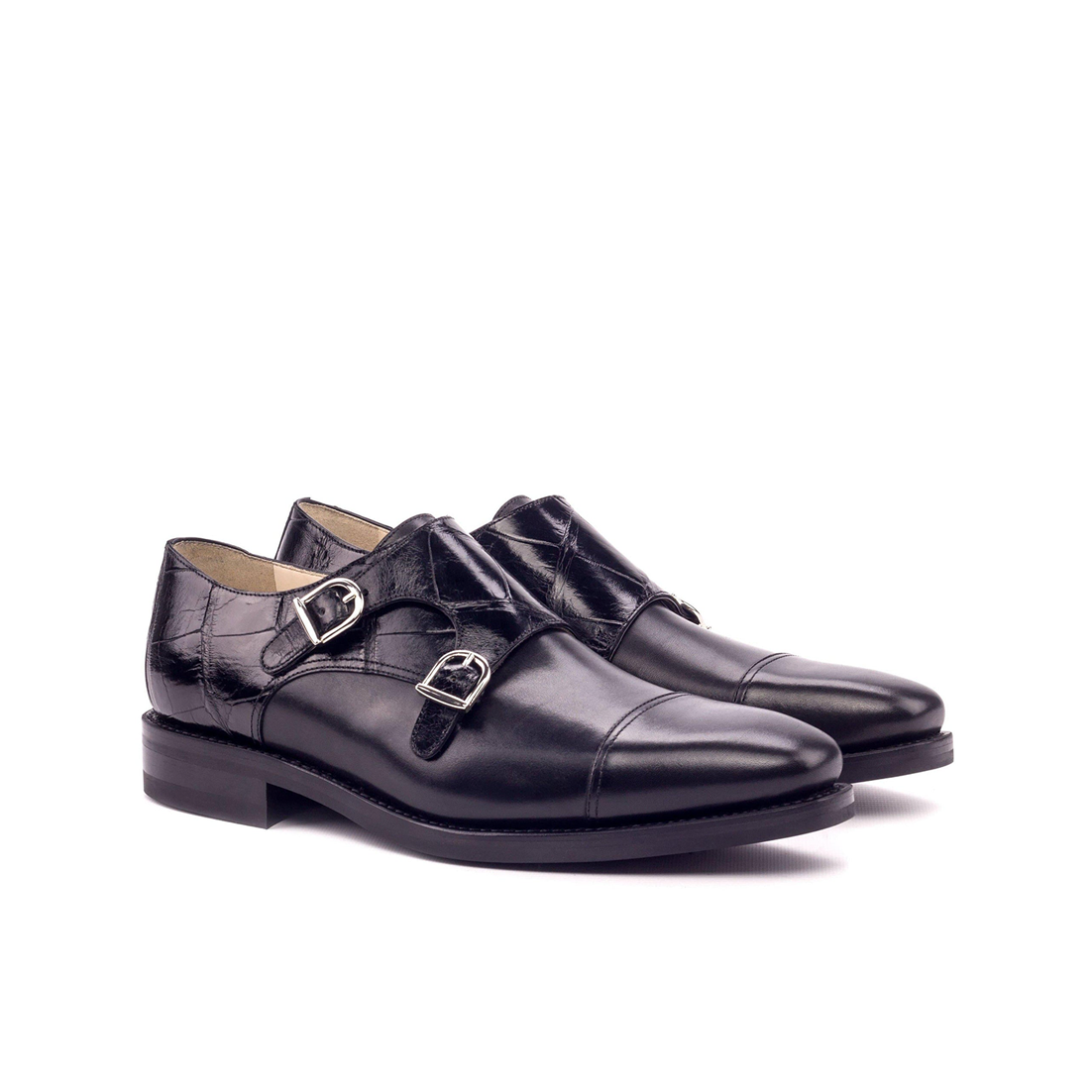Whispering Wisp Monkstrap Shoe Black