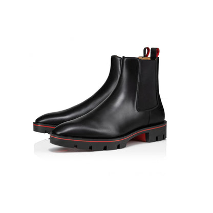 Chelsea Men's Black Leather Coal Boots