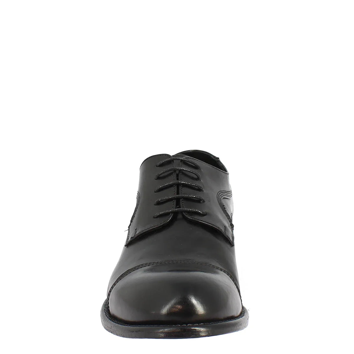 Black Calf Leather Lace-up Shoes