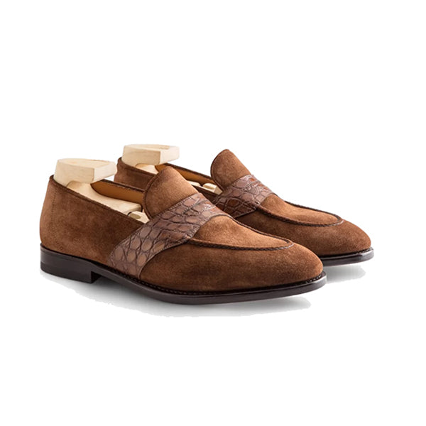 Penny Loafer in Suede Leather