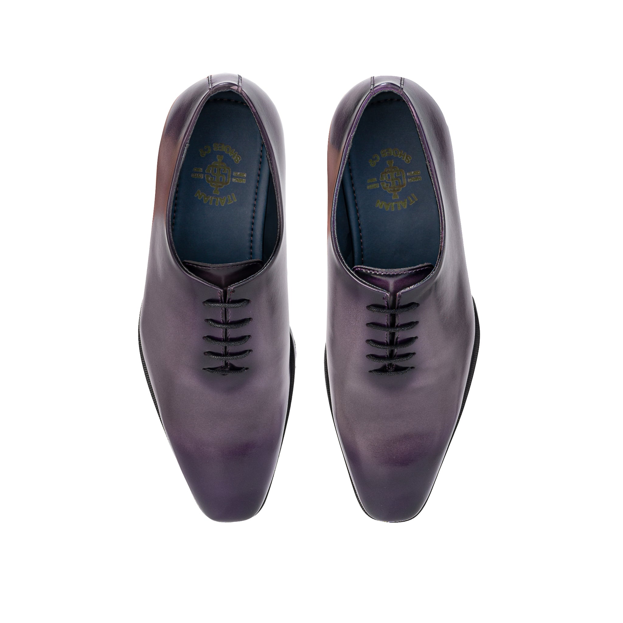 Caradonna Salvia Whole-Cut Oxford Shoes
