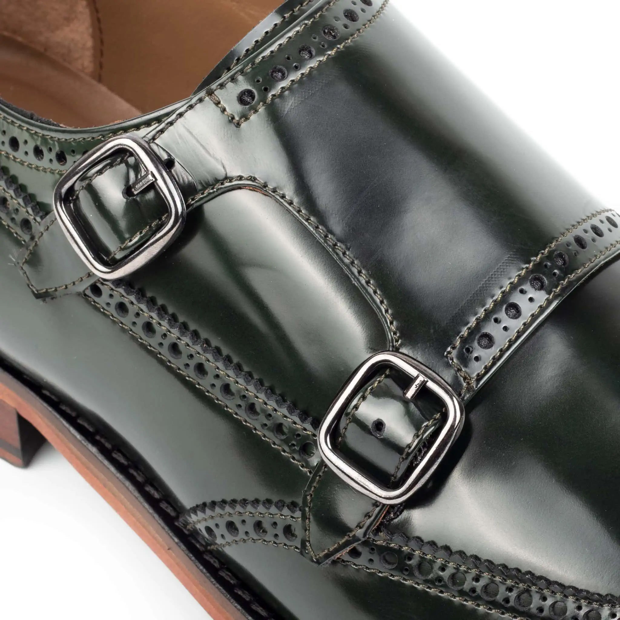 Coal Handcrafted Double Monk Strap Men's Shoes