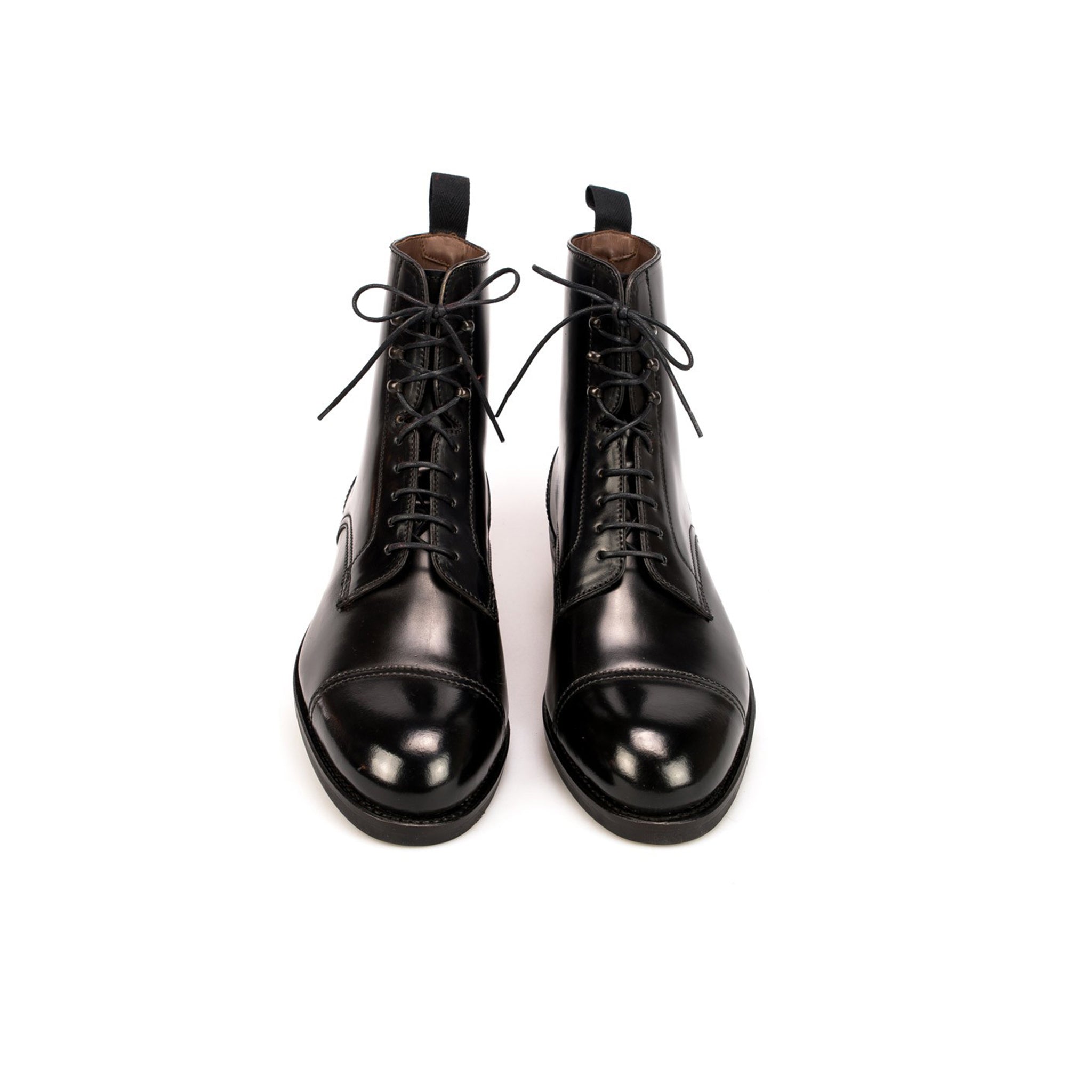 Midnight Shine Lace-up High Ankle Boots