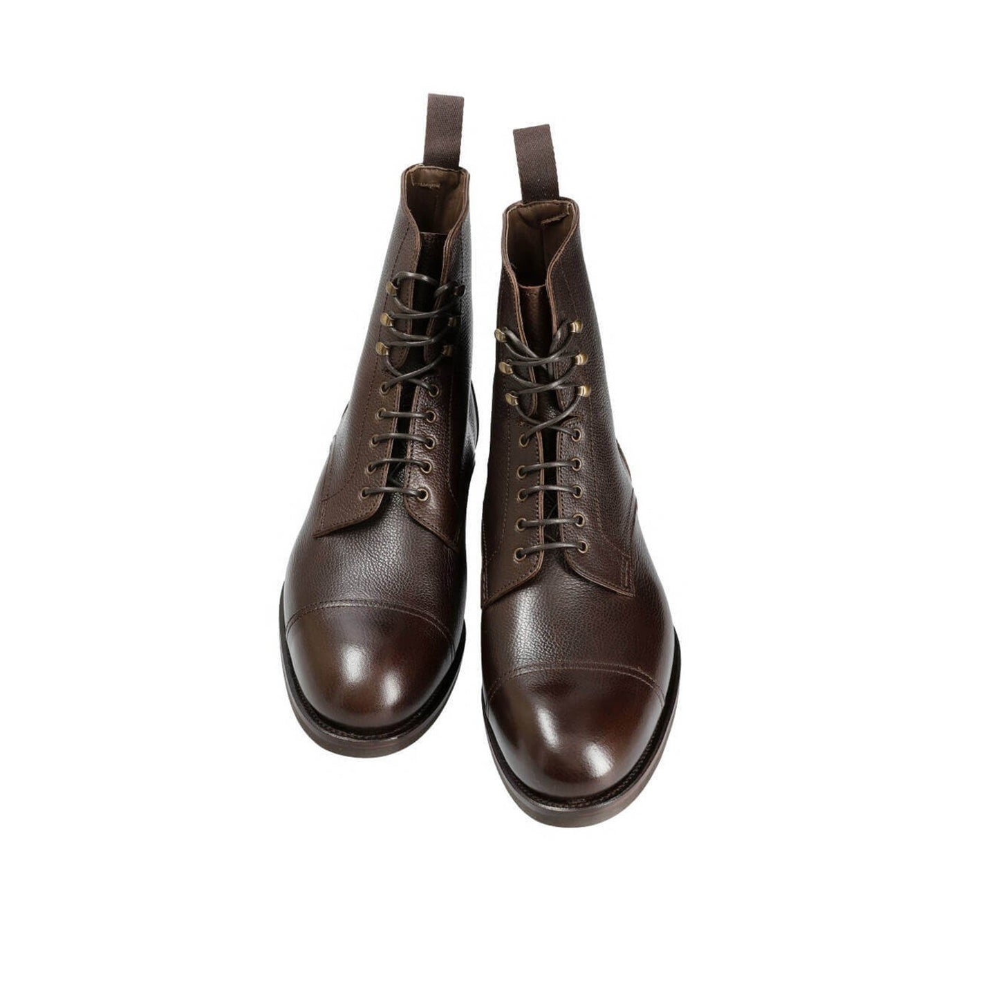 Taupe Lace-up Men's Leather Boots