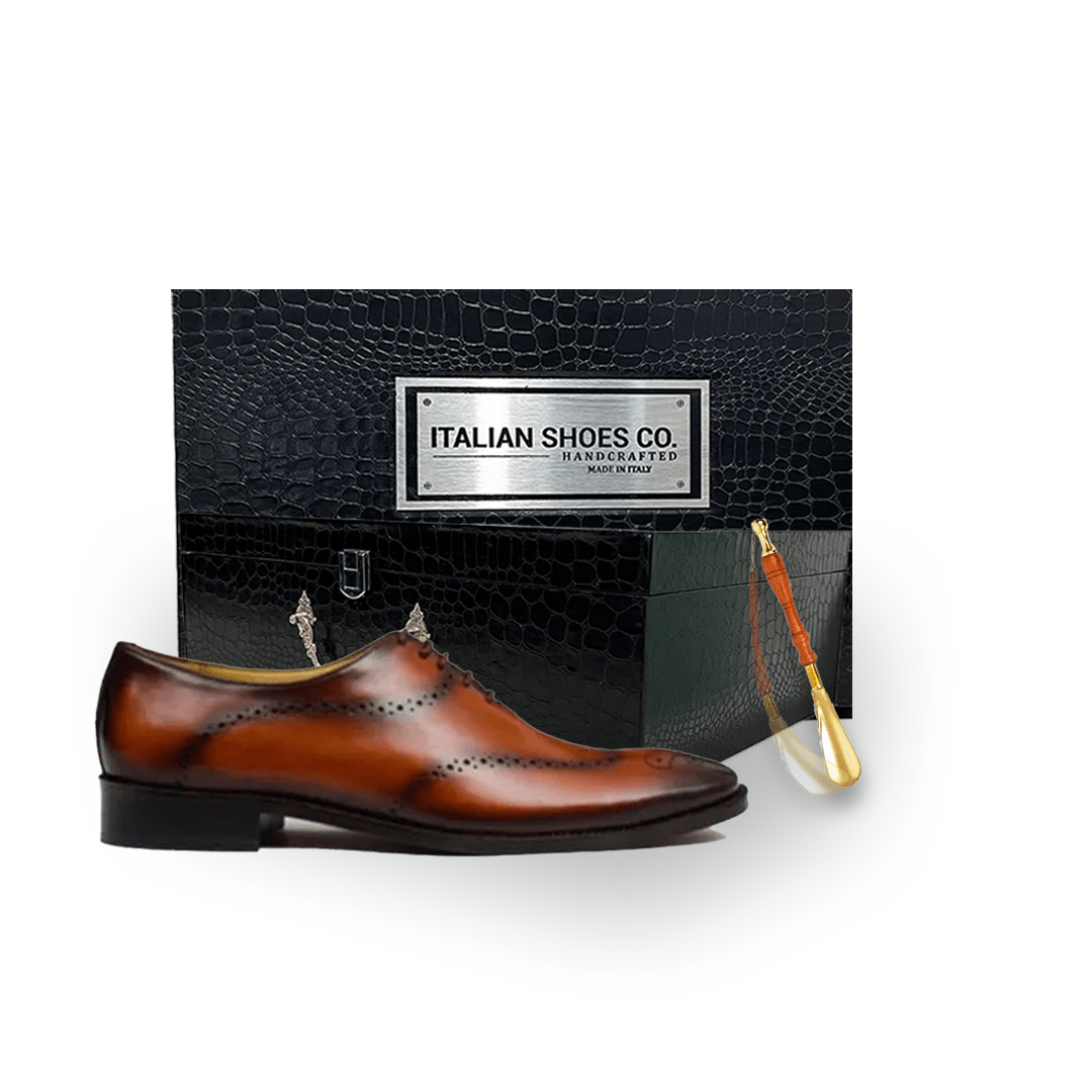 Wingtip Derby Dress-up Shade Brown Shoes