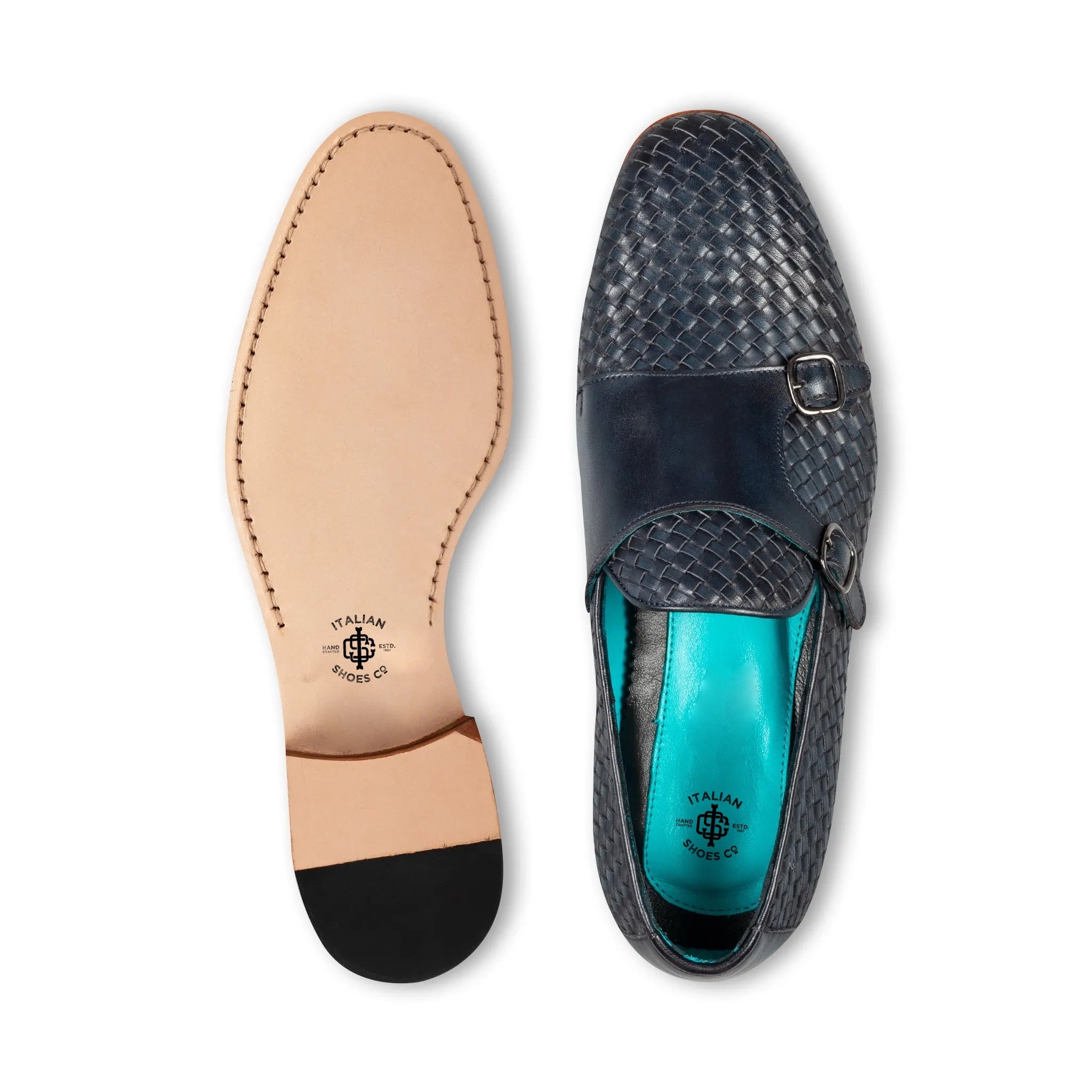 Leather Double Monk Strap Formal Shoes