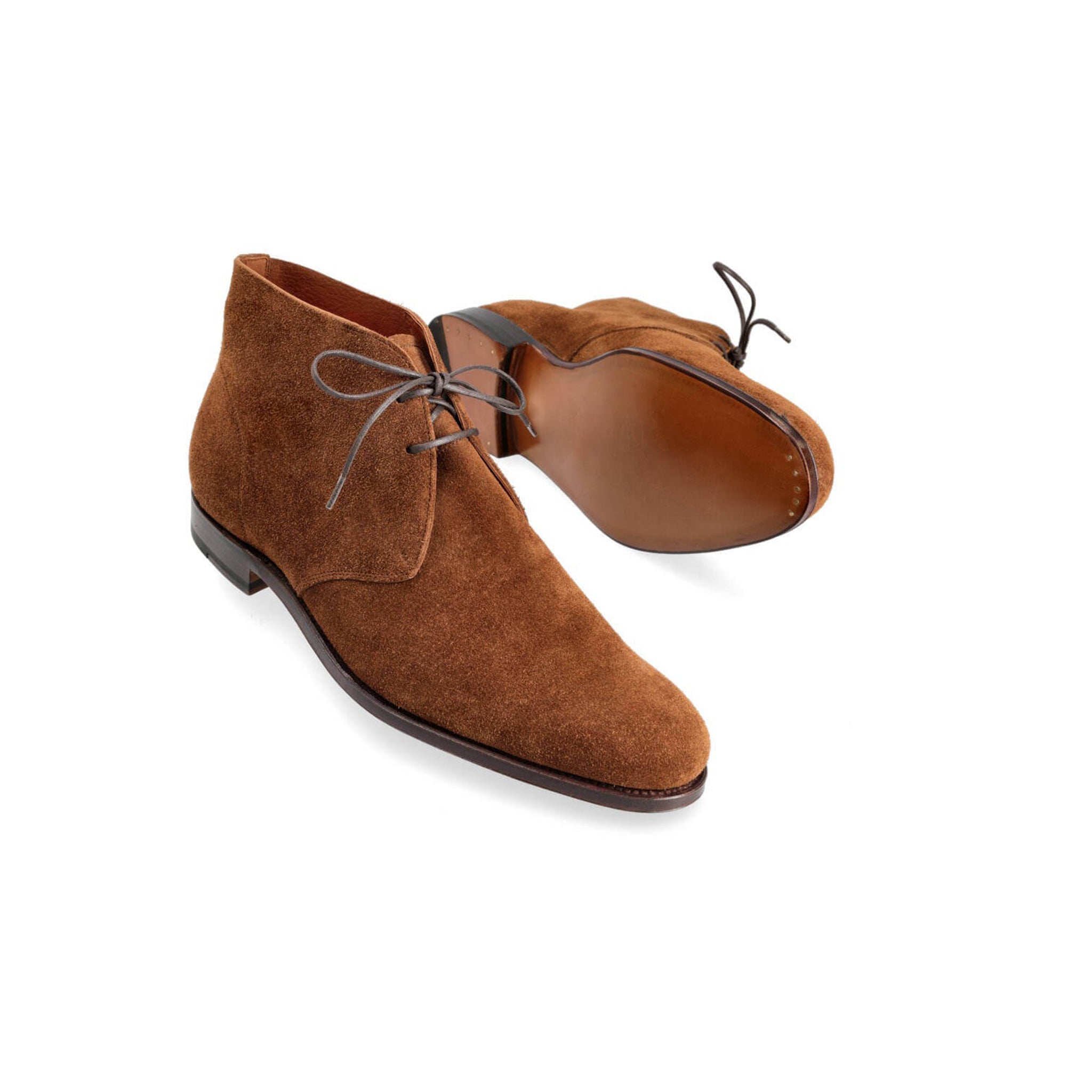 Mocha Chukka Boots for Men's