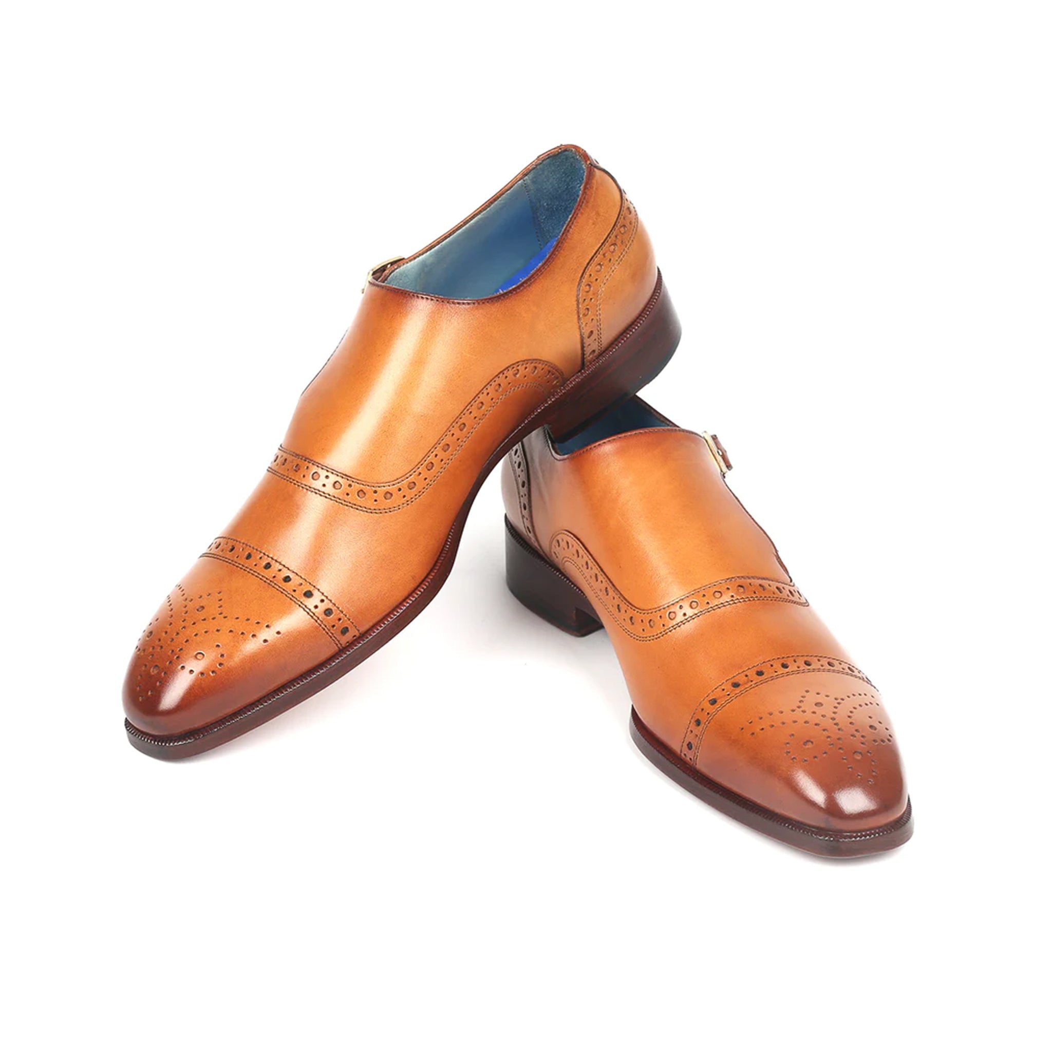 Brogue Cap-Toe Single Monkstrap Shoes