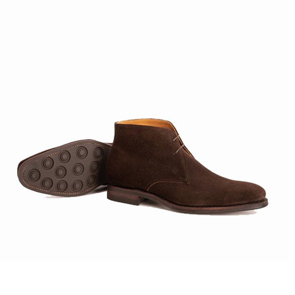 Derby Dark Brown Suede Chukka Ankle Boots