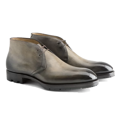 Derby Shade Black Chukka Ankle Boots