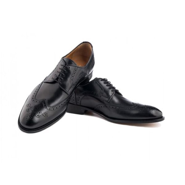 Wingtip Derby Dress up Matt Black Shoes